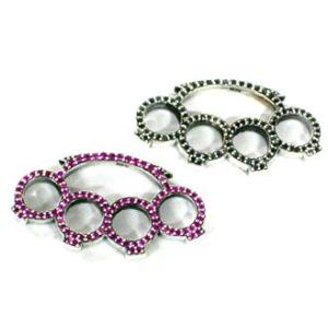 ネックレス ペンダント 通販メリケンサックジルコニア使いペンダントトップ訳あり ギャランティーカード...