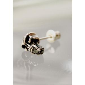 シルバー 925 スターリングシルバー ワンオンワンセレクト シルバースカルストーンピアス