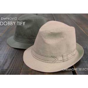帽子 ハット レディースハットインプルーブ コットンドビー中折れハットAW