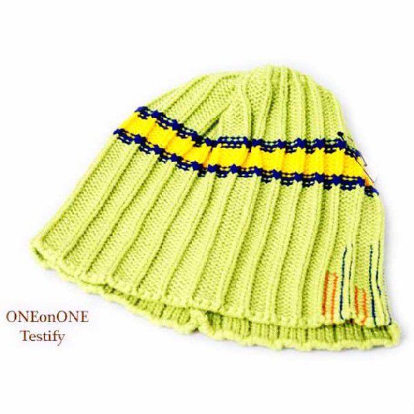 ワンオンワンセレクト Testify ニットサイドステッチワッチ帽AW