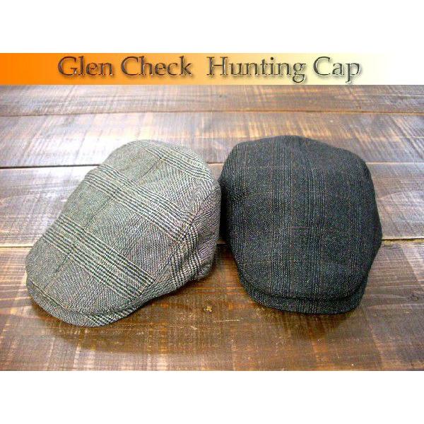 グレンチェックハンティングキャップ帽子 メンズ帽子 レディース帽子 ハット キャップ ニット帽 通販