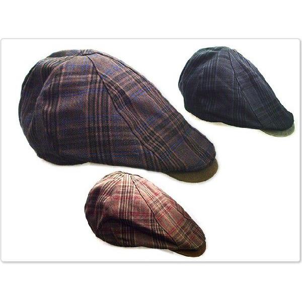 カジュアルインプルーブ オンブレチェックハンチングAW帽子 メンズ帽子 レディース帽子 ハット キャ...
