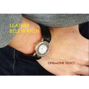 ONEonONE'S CUSTOMTINOパワーストーン使いレザーベルトウォッチ
