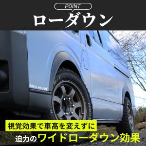 ハイエース オーバーフェンダー ダウンルック ...の詳細画像1