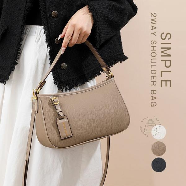 本革 ハンドバッグ レディース 小さめ ショルダーバッグ 2way 大人ブラックフォーマルバッグレデ...