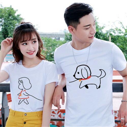 カップルペアルック夏服ペアtシャツ可愛いペアルックtシャツお揃いおしゃれカップルメンズ半袖