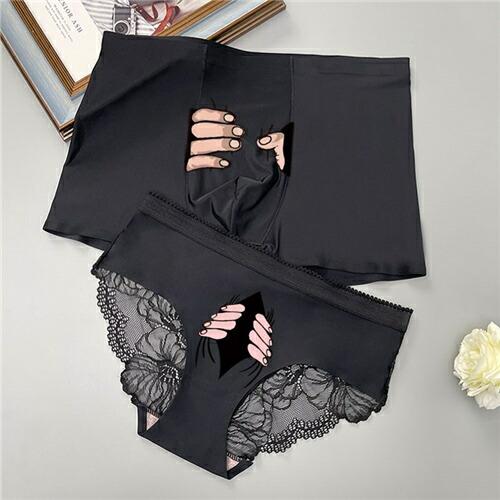 ペアショーツペア下着カップルセクシーペアパンツブランドヒップハンガー女性カップルボクサー