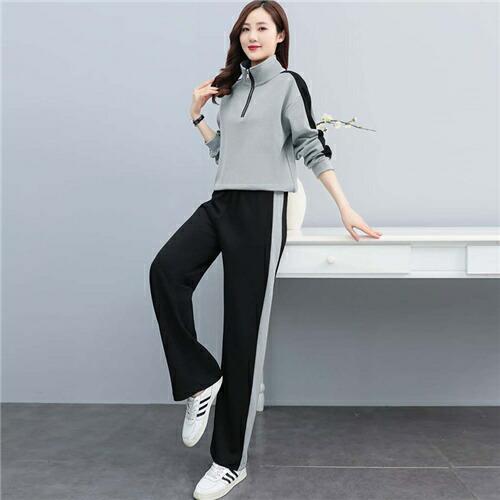 ジャージ長袖春上下セットレディースジャージセットアップ女の子おしゃれ上下2点スウェット秋冬