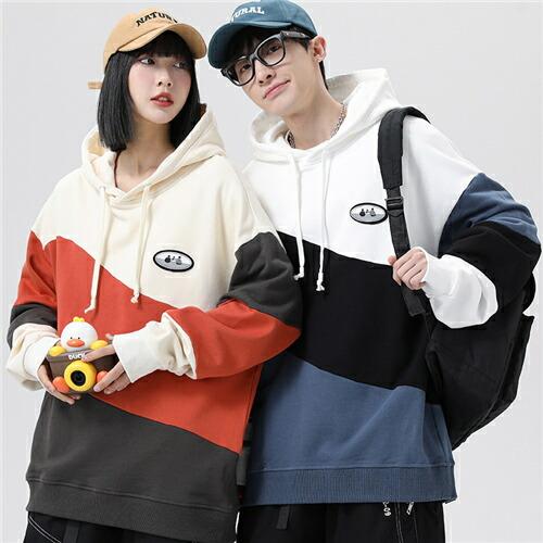 ペアルックカップルペアルックパーカーブランドペアルックカップルお揃い服レディースおしゃれ春トレーナー...