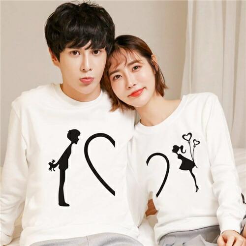 ペアルックプレゼントリンクコーデパーカーレディースおしゃれペアルックカップルお揃い服パーカークリスマ...