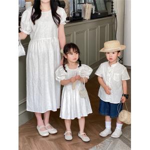 親子赤ちゃん親子ペアルックペアルックシャツ夏ワ...の詳細画像3