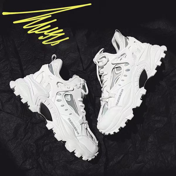 厚底スニーカーメンズ歩きやすいスニーカーメンズ運動靴ローカットおしゃれきれいめ身長アップ靴細身ブラン...