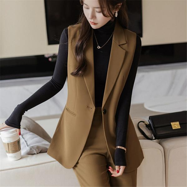 スーツ結婚式入学式レディースセットアップおしゃれ秋冬ベスト2点セットレディーススーツセット卒業式ママ