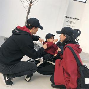 親子綿親子ペアルックペアルック赤ちゃんパーカー...の詳細画像2