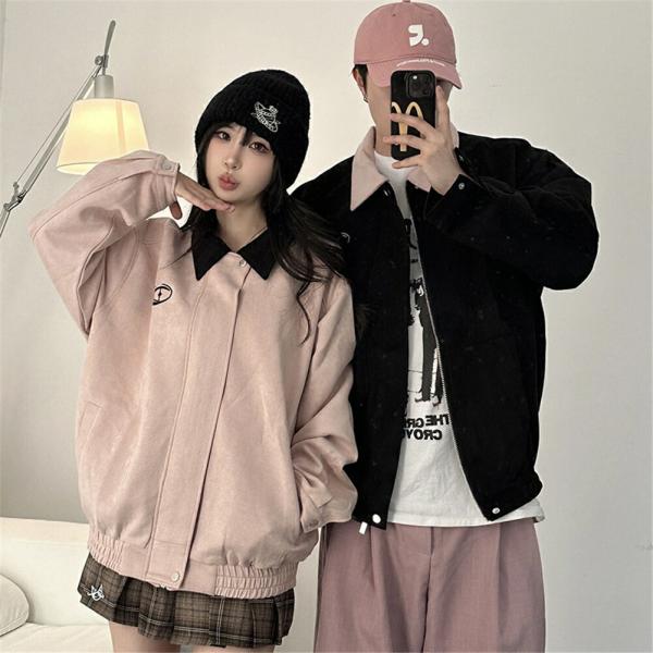 ペアルックトップスクリスマスアウターレディースゆったりシンプルカジュアルペアルックカップルお揃い服プ...