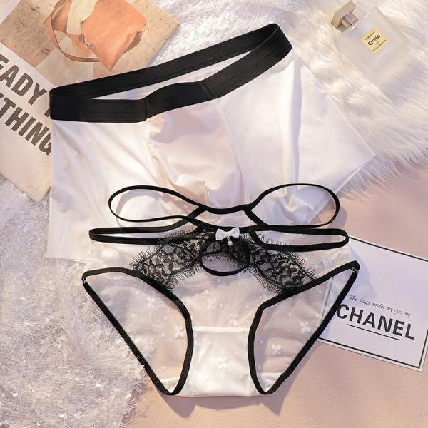 ペアハンガーレディース下着カップル男女2着セットセクシーペアsexyパンツブランドヒップショーツペア