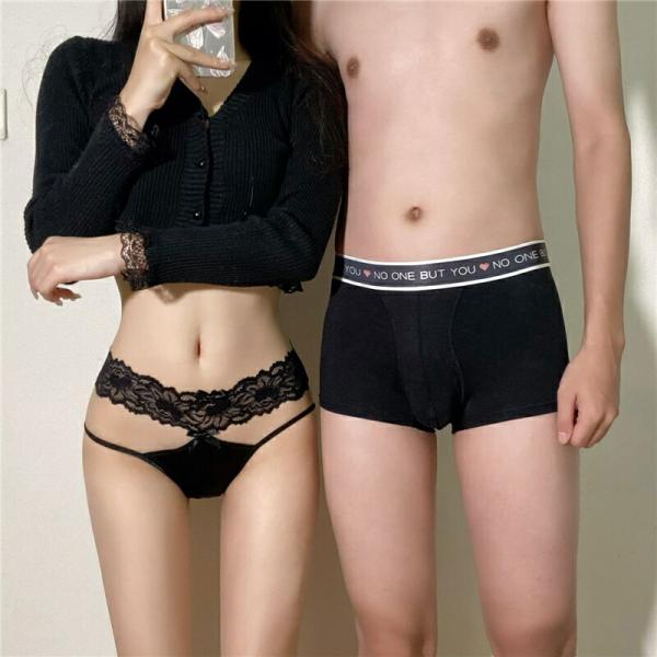 ペアハンガーレディース下着カップル男女2着セットセクシーペアsexyパンツブランドヒップショーツペア