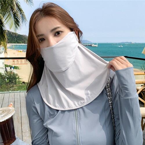 フェイスカバーUV接触冷感uvカット日焼け防止マスクフェイスマスクスポーツ冷感フェイスガードゴルフu...