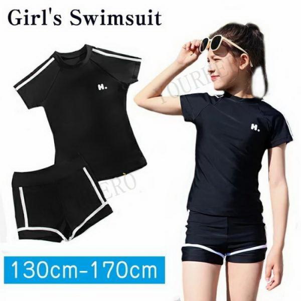 ジュニア 水着 子供 女の子 ジュニア 高校生 150 160 170 小学生 中学生 スクール水着...