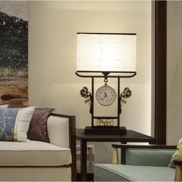 デスクライト インテリアランプ 卓上スタンド 常夜灯 new 寝室 欧米風 時計 レトロ