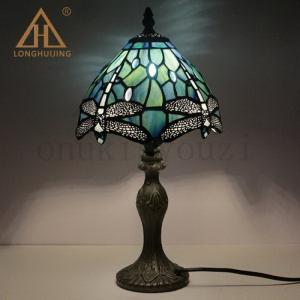 ステンドグラス　テーブルランプ アンティークランプ ステンドグラスランプ アンティークローズ 8インチ 卓上ランプ