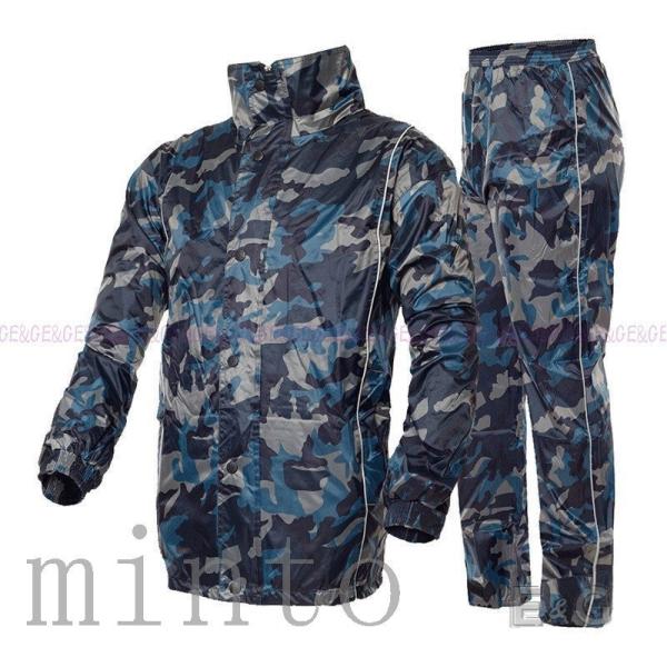 メンズ レディース レインコート レインウェア 上下セット レインコートメンズ アウトドア 作業服 ...
