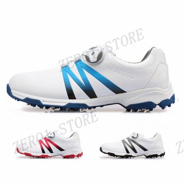 ダイヤル式 ソフトスパイク ゴルフシューズ メンズ ゴルフ スパイクシューズ