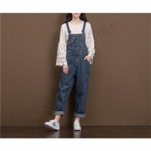 サロペット レディース デニム デニムパンツ ...の詳細画像2