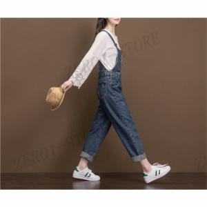 サロペット レディース デニム デニムパンツ ...の詳細画像4