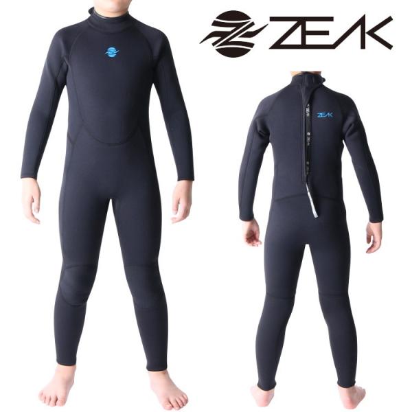 ZEAK(ジーク) ウェットスーツ キッズ フルスーツ (3×2mm) ウエットスーツ サーフィン ...