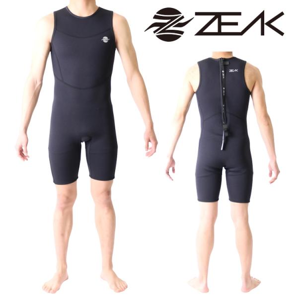 ZEAK(ジーク) ウェットスーツ 男性用 メンズ ショートジョン ウエットスーツ サーフィンウェッ...