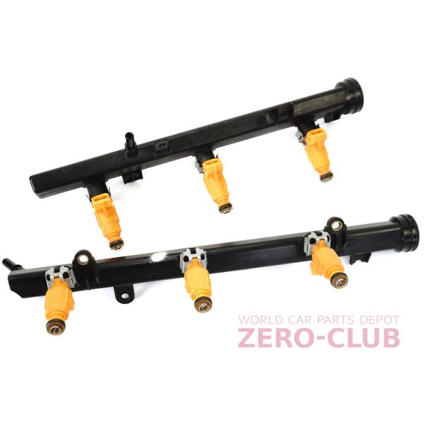 『シトロエンC5（X4）V6 XFX用/純正 フューエルインジェクター 6本 パイプ付』【1428-...