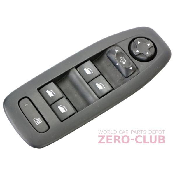 『プジョー 208 A9系 右ハンドル 5HB用/純正 フロントパワーウィンドウスイッチ 右側 運転...