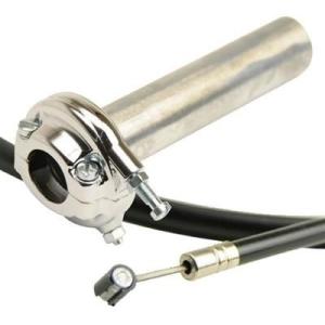 SR400/SR500（88〜16年） AMAL364スロットルホルダー クローム＆ワイヤー（アウター1100mm）