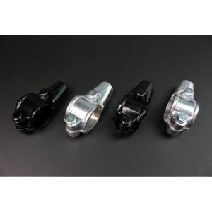 ミラーアダプター クランプ式 M10正ネジ 銀 MINIMOTO（ミニモト）