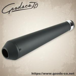 リバースコーンショーティマフラー マットブラック