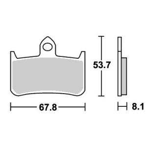 ホーネット250（HORNET） ストリート（セラミック）ブレーキパッド