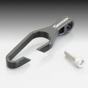 ブレーキホースガイド アルミ削りだしブラック 全長92mm M6穴 KITACO