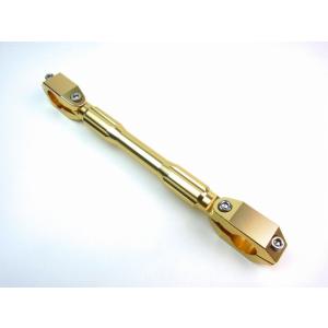 GROM（グロム）13〜15年 アルミCNCハンドルブレースタイプZスポーツシャンパンゴールド