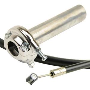 SR400/SR500 AMAL364スロットルホルダー クローム＆38Φビッグキャブワイヤー