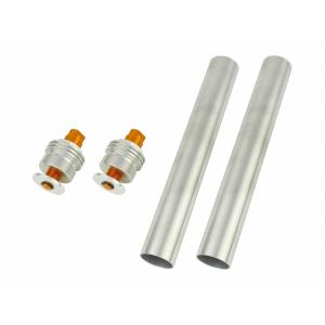 Ninja25018年 イニシャルアジャスタ−TYPE2 シルバーボディ/ゴールド エアーバルブ無 POSH