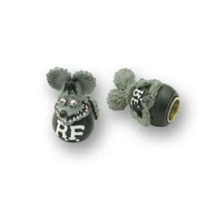 ラットフィンク バルブキャップセット グレー GUTS CHROME（ガッツクローム）
