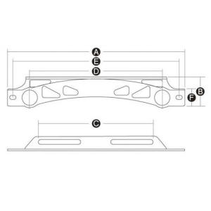 ラウンドコア用 汎用ステー 11インチ ブラック ACTIVE（アクティブ）