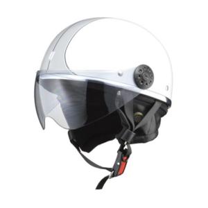 O-ONE ハーフヘルメット ホワイト/シルバー フリー リード工業