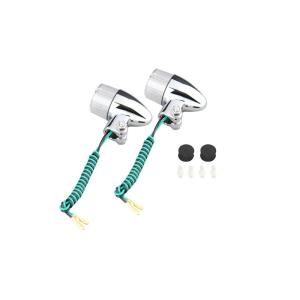 キャストウインカー 砲弾タイプ（シングル球仕様）メッキ/クリアレンズ