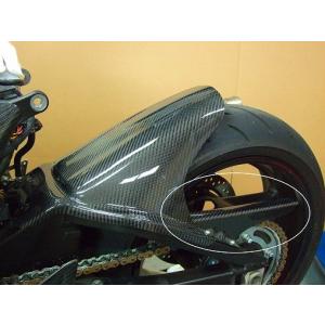 GSX1300R（隼）08年〜 チェーンカバー カーボン綾織 CLEVER
