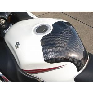 GSX1300R（隼）08年〜 タンクプロテクター カーボン綾織 CLEVER WOLF RACING（クレバーウルフレーシング）