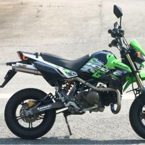 KSR110 FASARMMチタン フルエキ アップ レーシングマフラー ノジマエンジニアリング