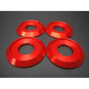 リアショックドレスアップピアス4個レッド MINIMOTO（ミニモト）