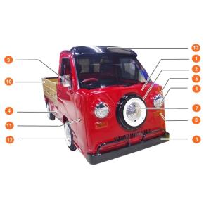 ダイハツ ハイゼット トラック S200系 TN360 フェイスチェンジ 3点